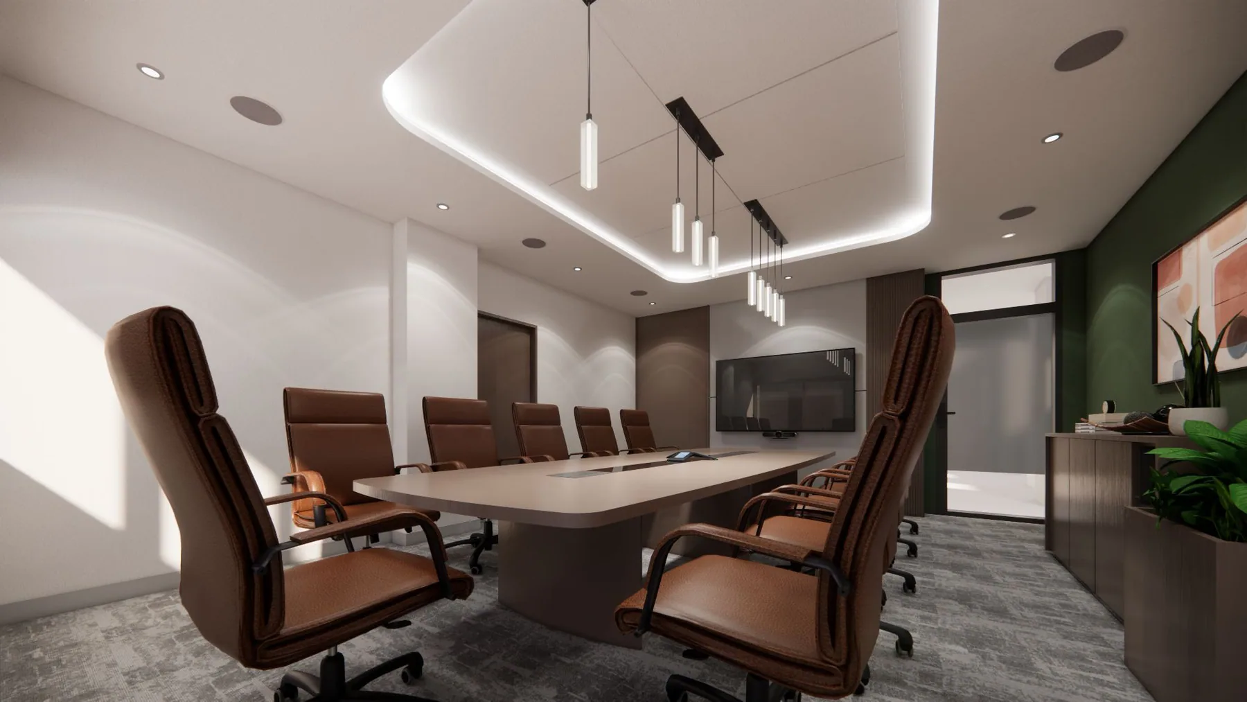 WACPHD x Institute for Global Public Health: boardroom, architectural visualisation by Outtabox.