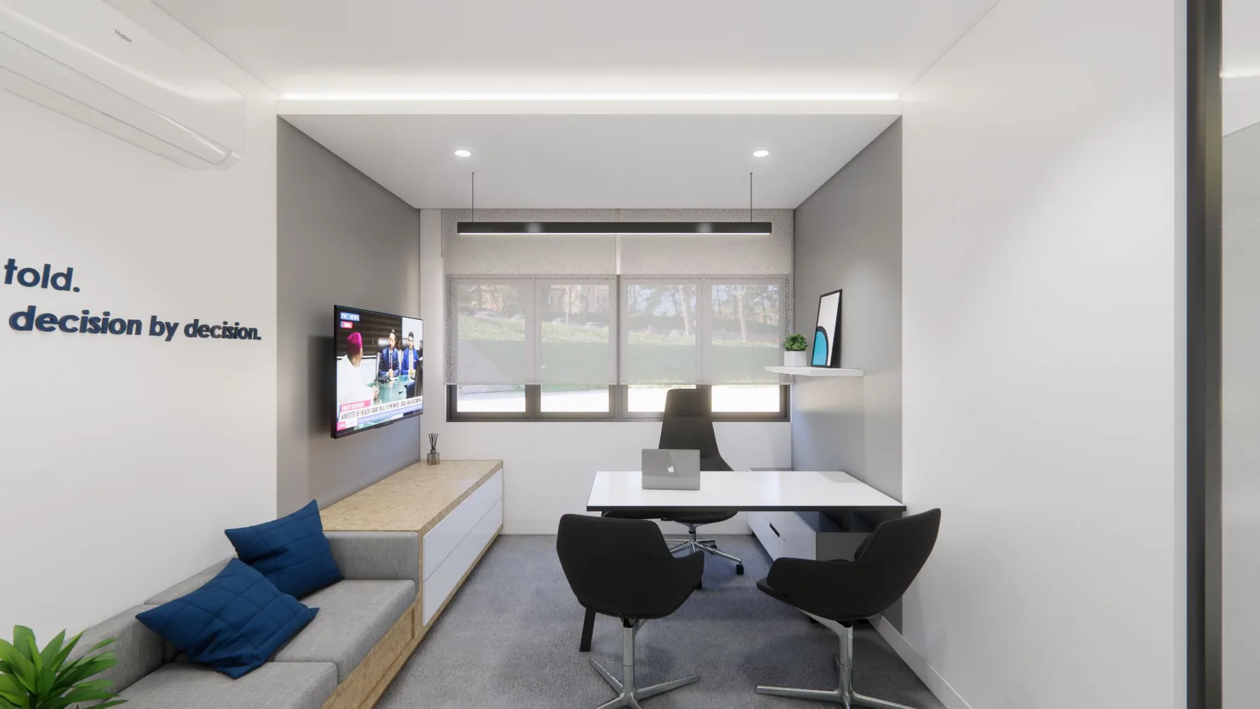 STL Trustees: regional manager office, architectural visualisation by Outtabox.