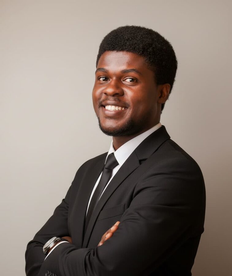 Portrait of Michael Ndupuechi, Head of Design & Workplace Strategy at Outtabox.